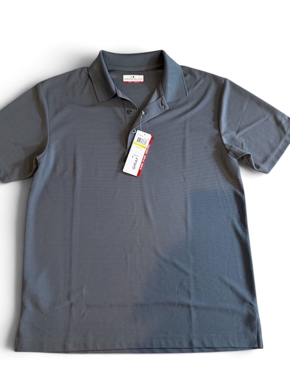Grand Slam Men’s Charcoal Performance Polo Golf Shirt